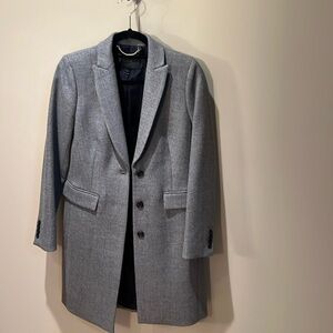 JCrew Gray Wool Topcoat. Brand New Condition.